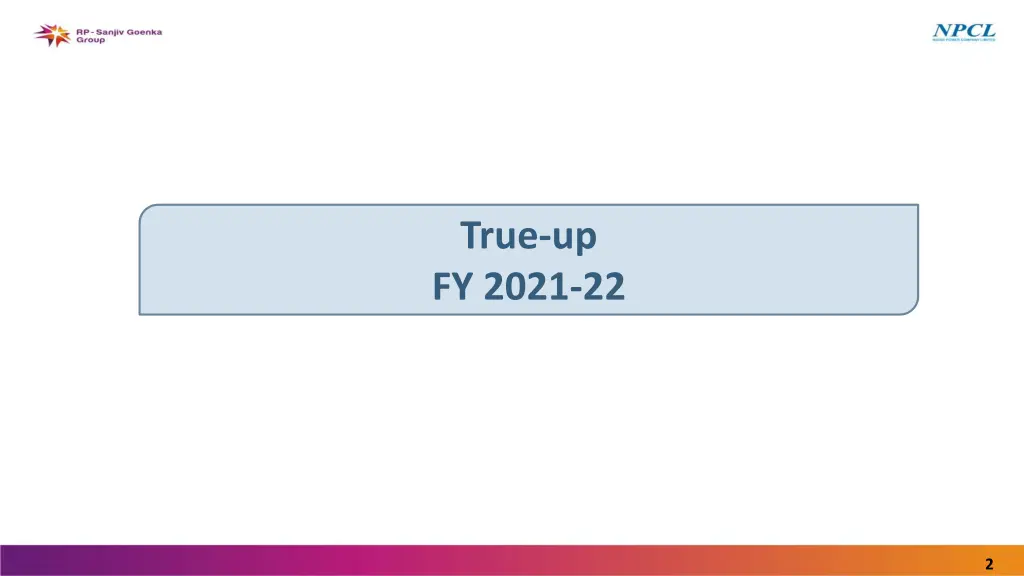 true up fy 2021 22