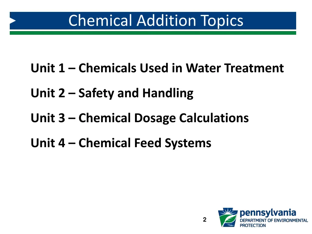 chemical addition topics