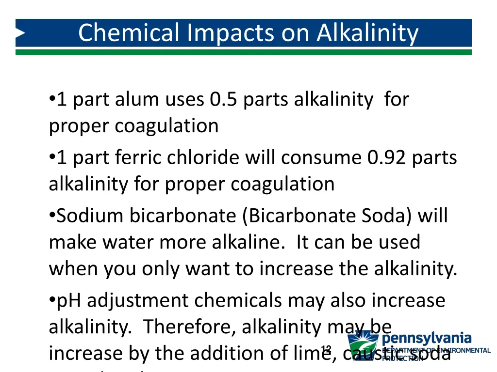 chemical impacts on alkalinity