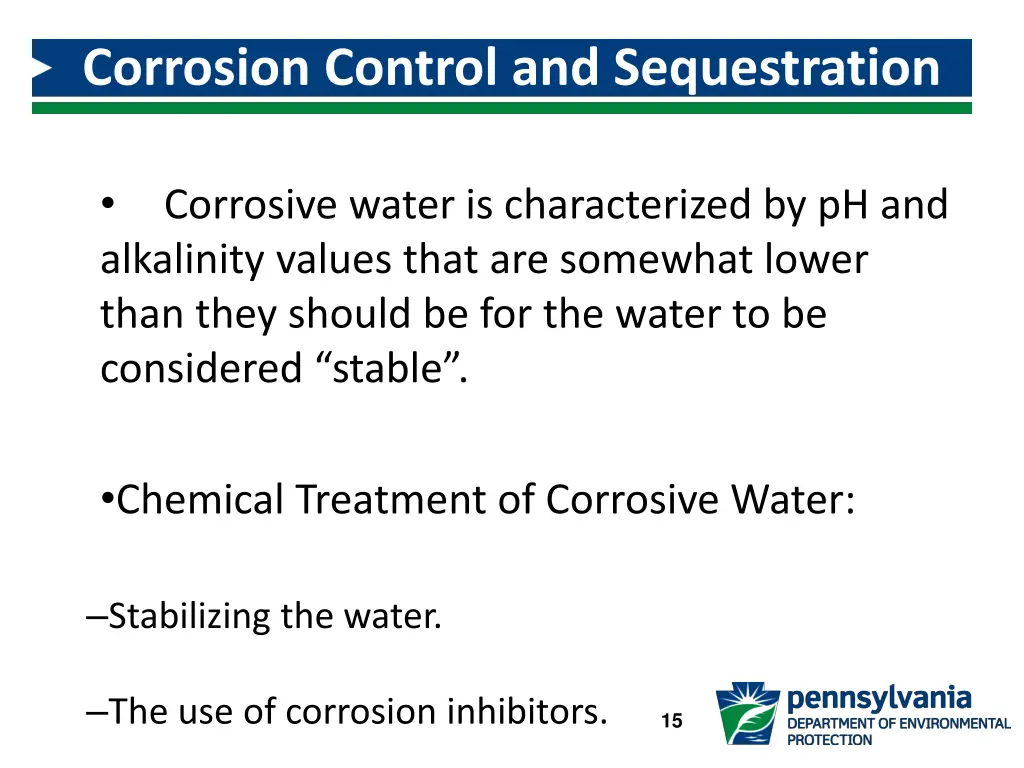 corrosion control and sequestration