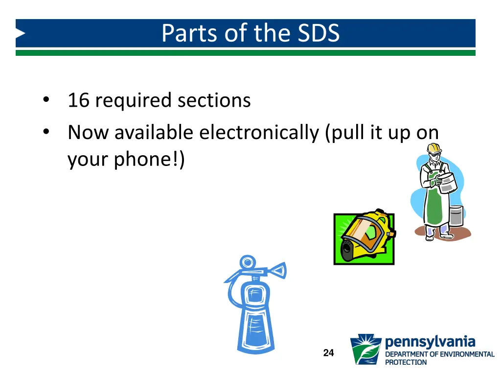 parts of the sds