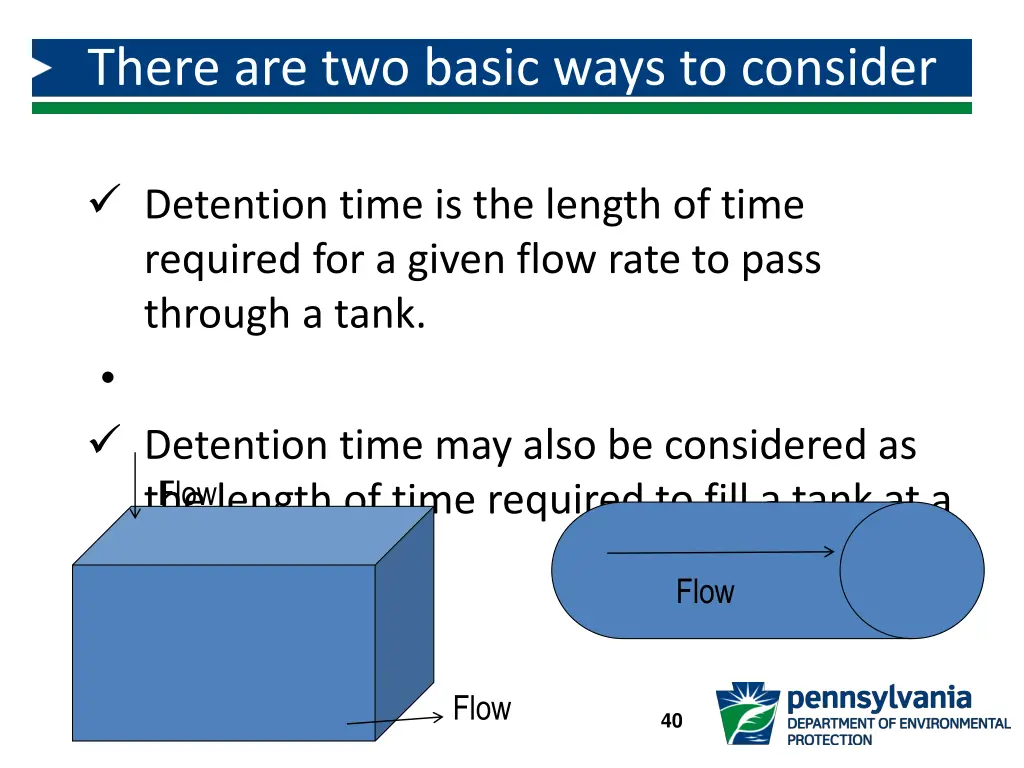 there are two basic ways to consider detention