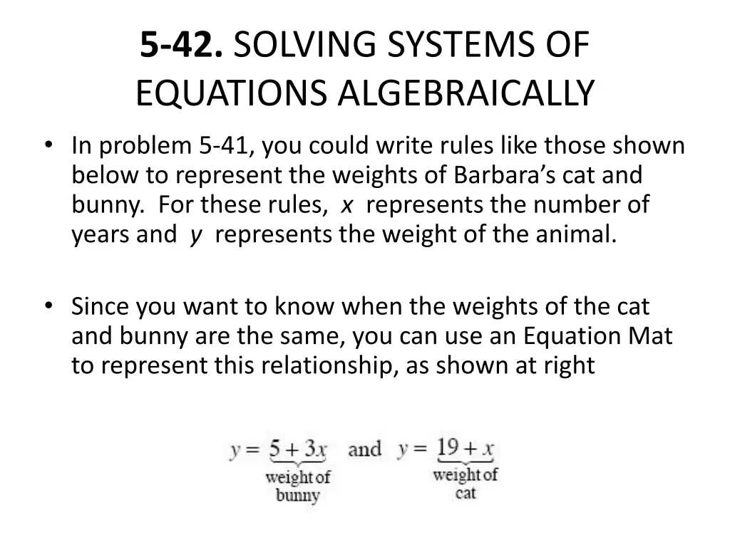 5 42 solving systems of equations algebraically