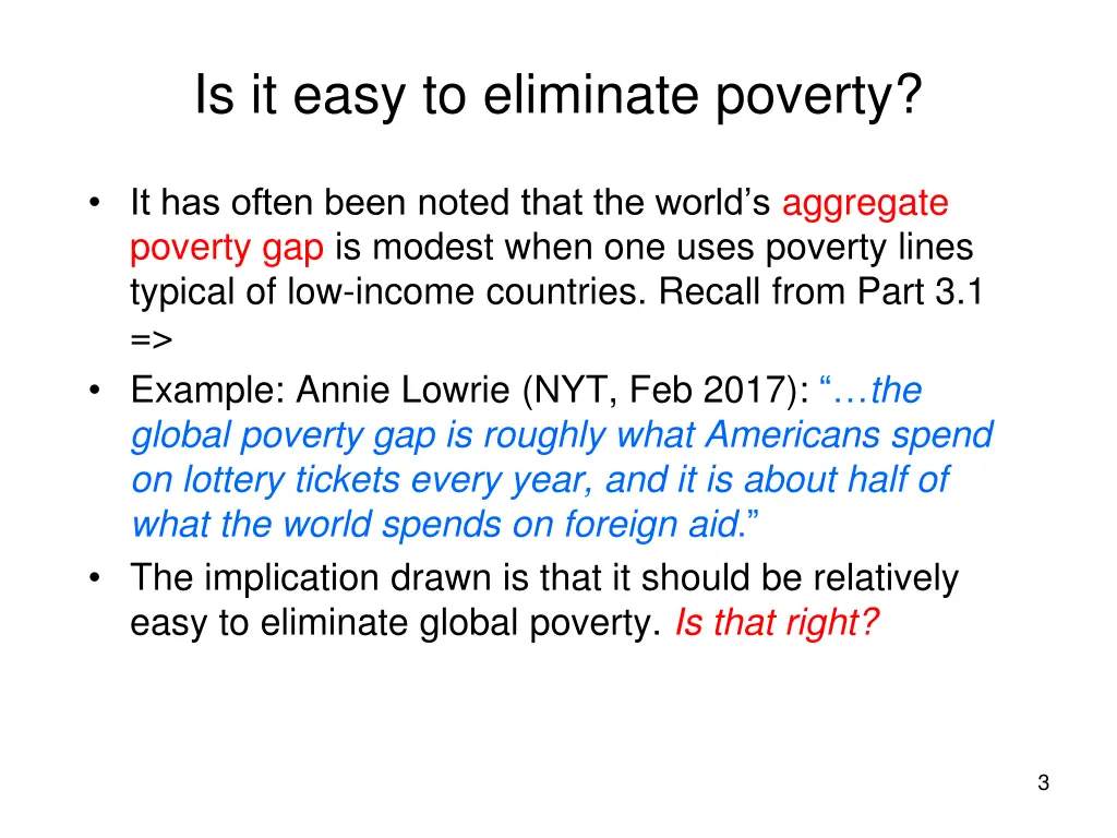 is it easy to eliminate poverty