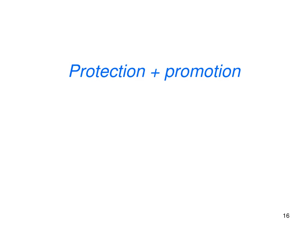 protection promotion