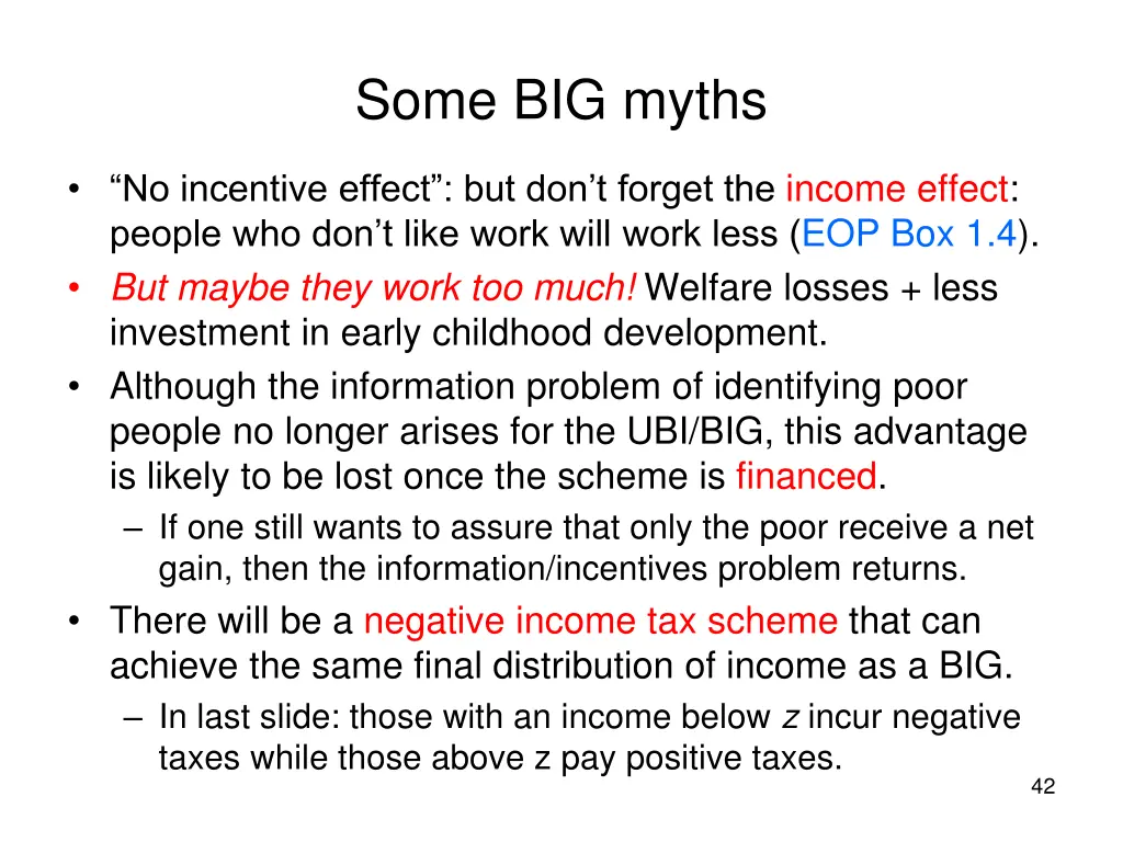 some big myths