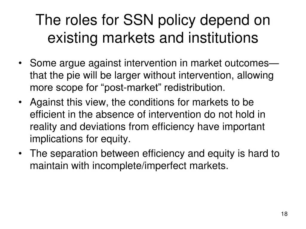 the roles for ssn policy depend on existing