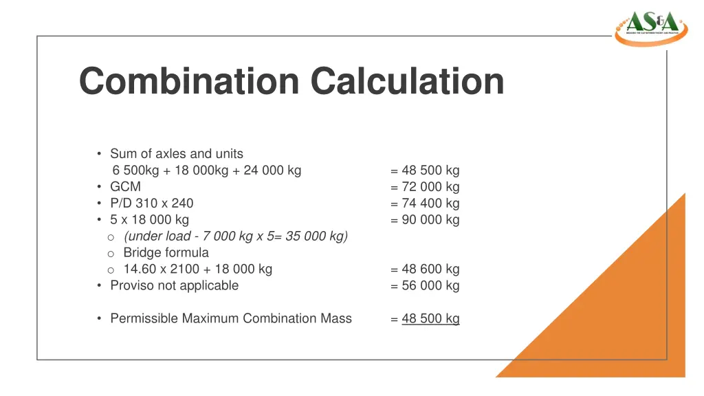 combination calculation