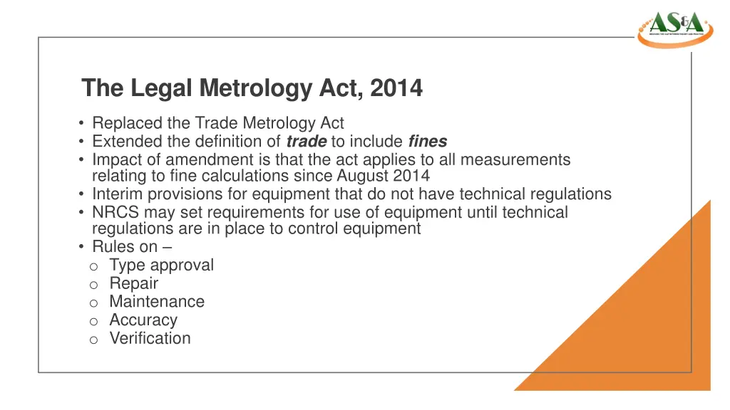 the legal metrology act 2014