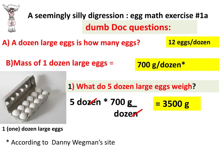 a seemingly silly digression egg math exercise