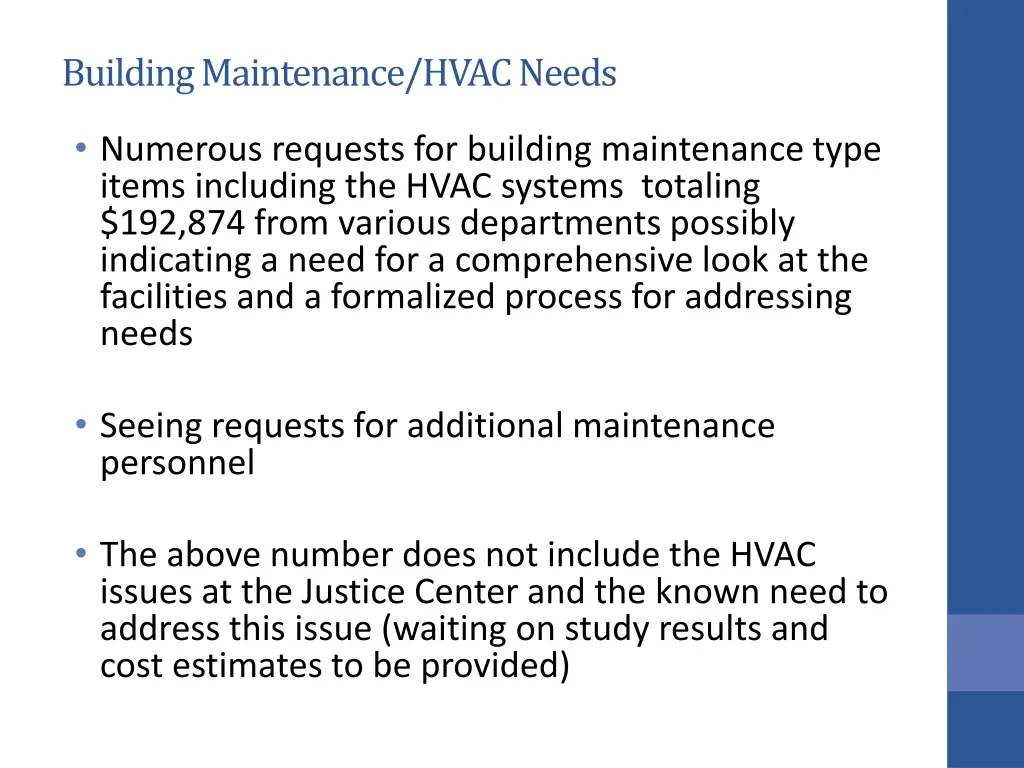 building maintenance hvac needs