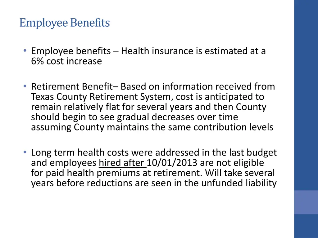 employee benefits