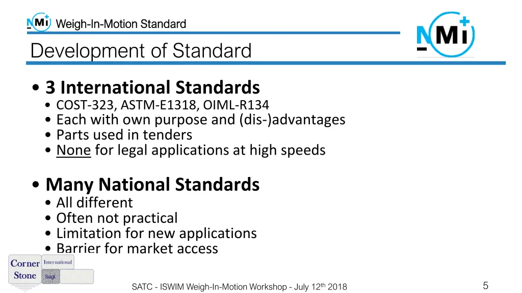 weigh weigh in in motion standard motion standard 3