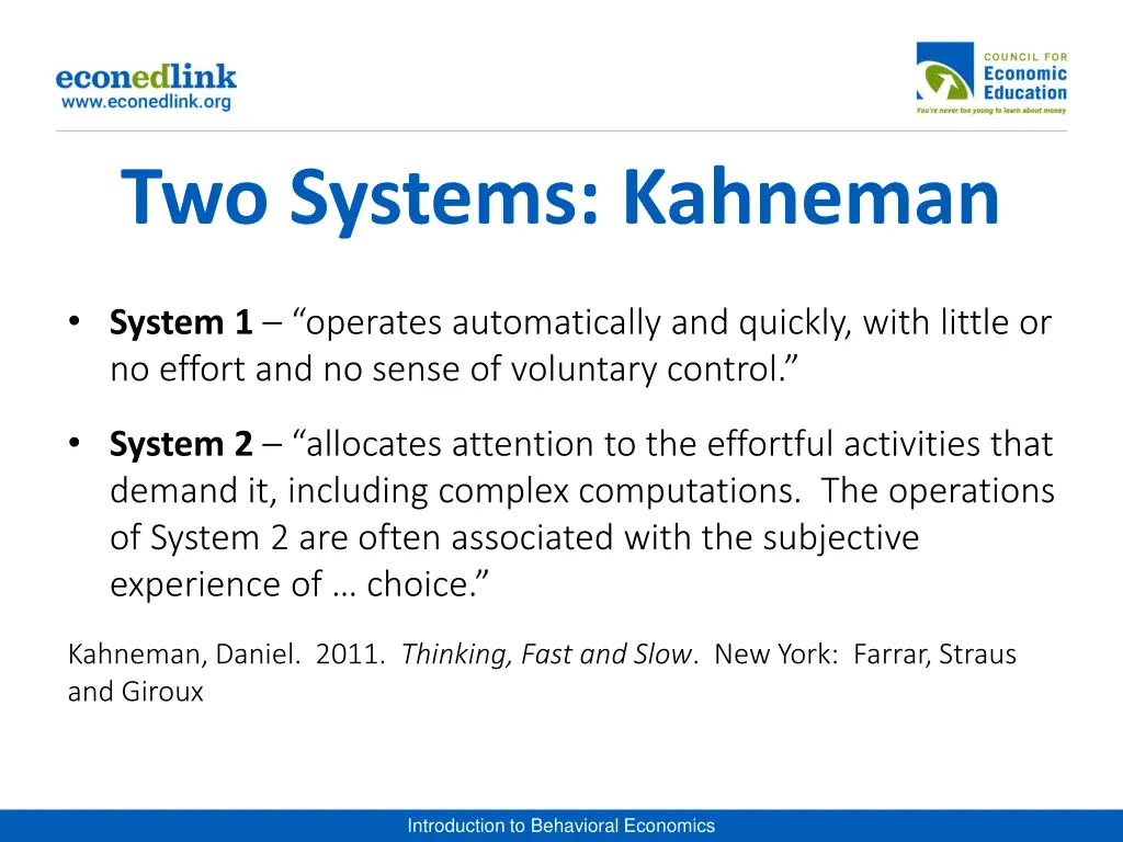 two systems kahneman