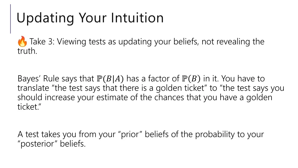 updating your intuition 2