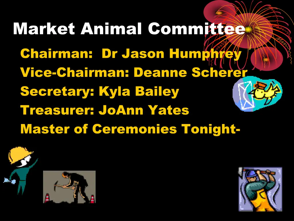 market animal committee chairman dr jason