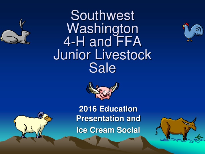 southwest washington 4 h and ffa junior livestock