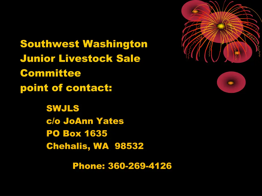 southwest washington junior livestock sale