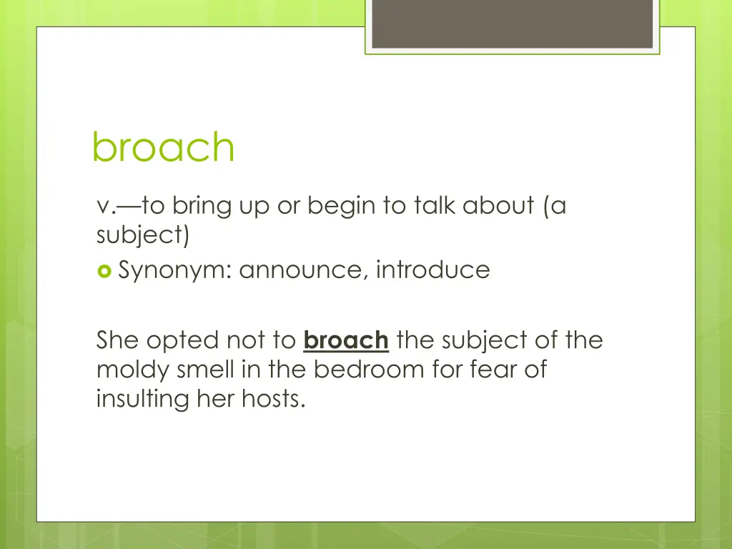 broach