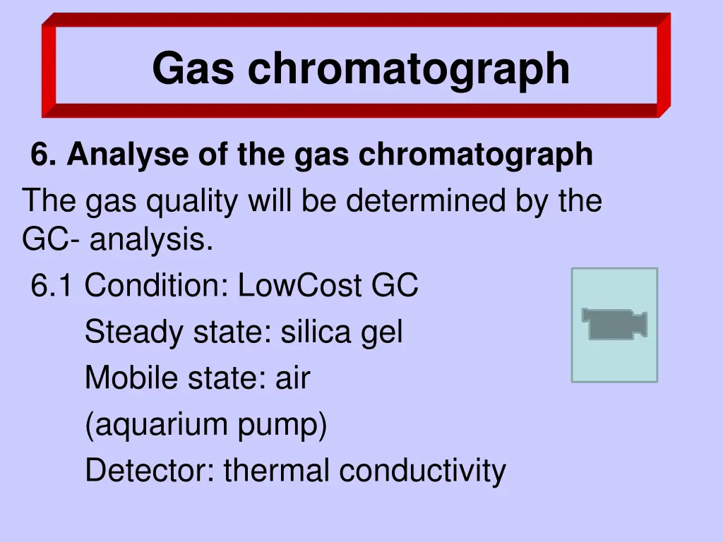 gas chromatograph