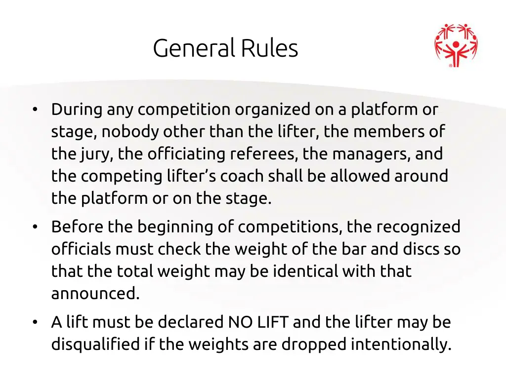 general rules 2