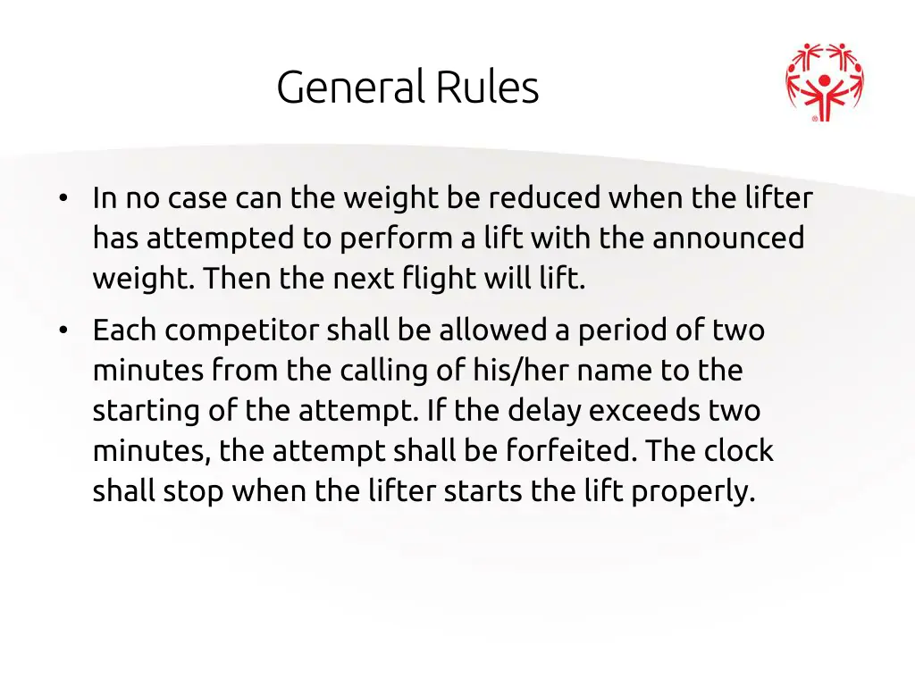 general rules 3