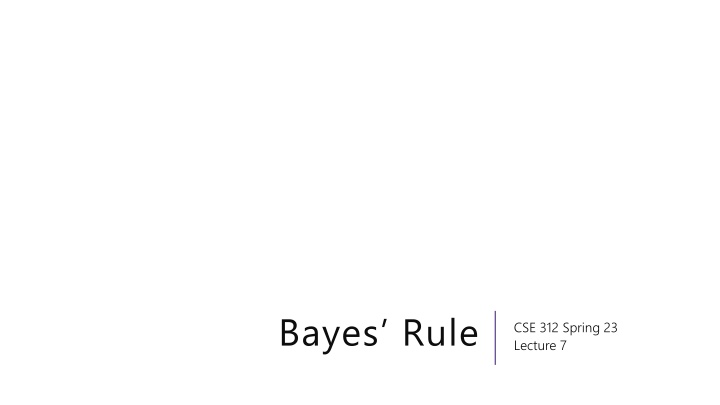 bayes rule