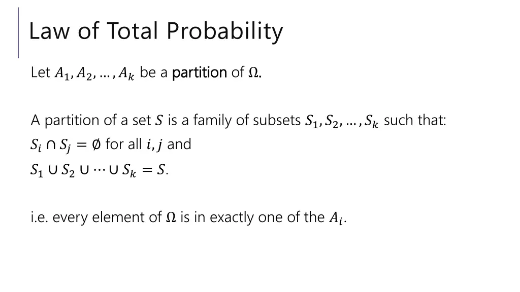 law of total probability