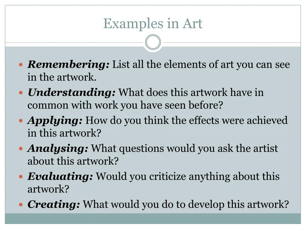 examples in art