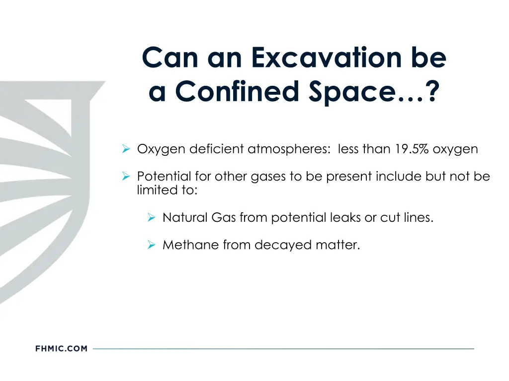 can an excavation be a confined space