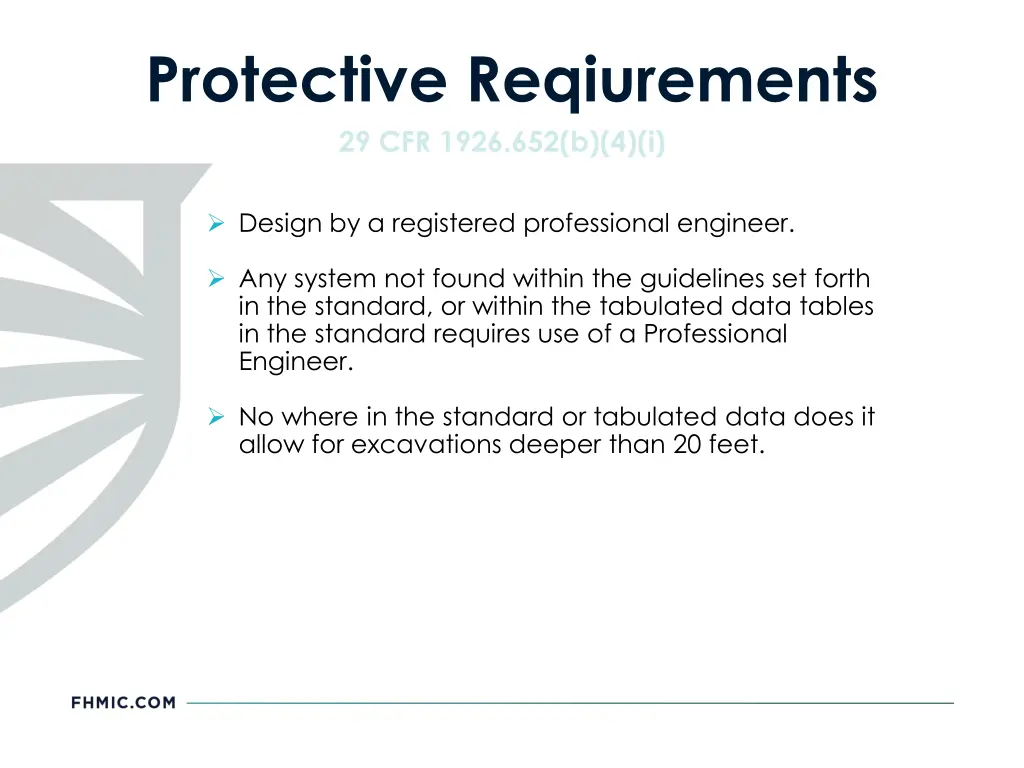 protective reqiurements 29 cfr 1926 652 b 4 i