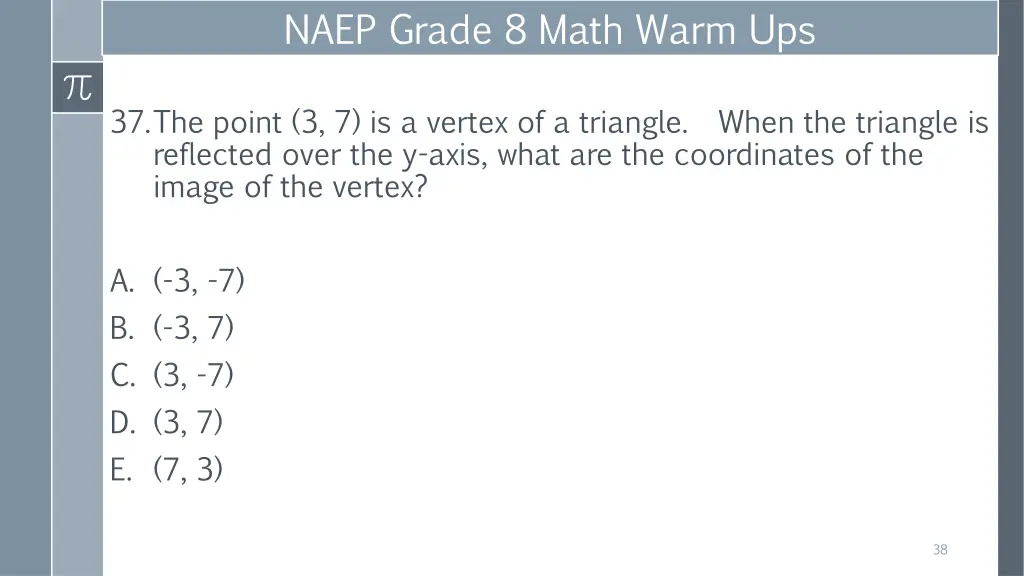 naep grade 8 math warm ups 11