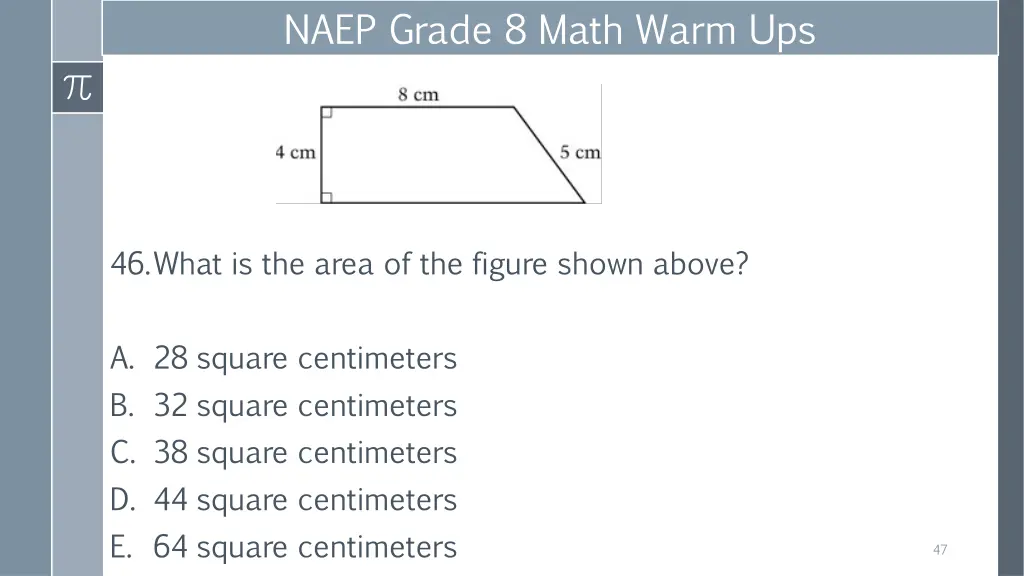 naep grade 8 math warm ups 17