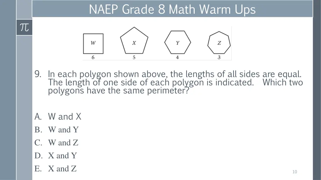 naep grade 8 math warm ups 2