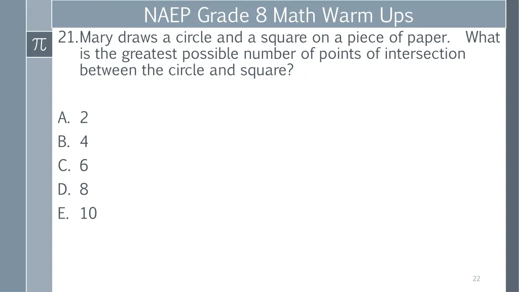 naep grade 8 math warm ups 21 mary draws a circle