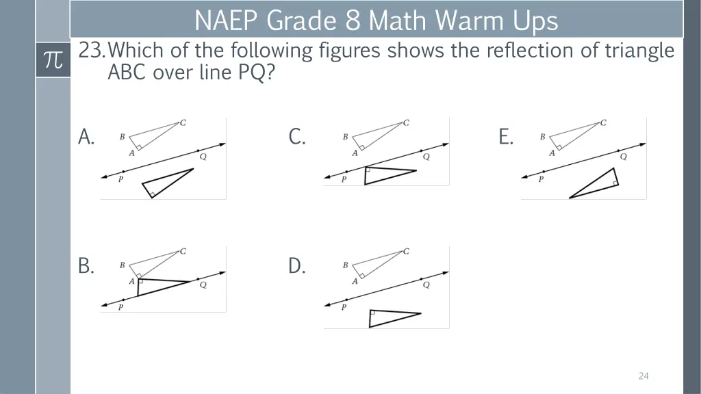 naep grade 8 math warm ups 23 which