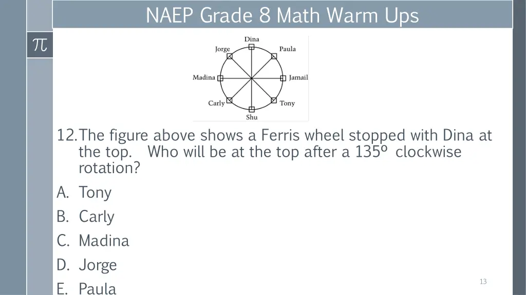 naep grade 8 math warm ups 3