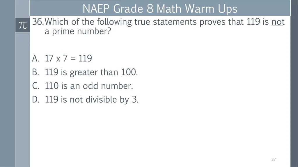 naep grade 8 math warm ups 36 which