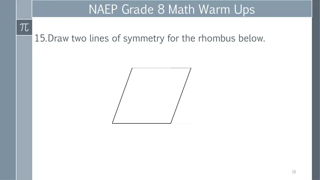 naep grade 8 math warm ups 5