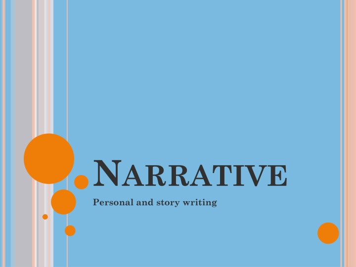 n arrative personal and story writing