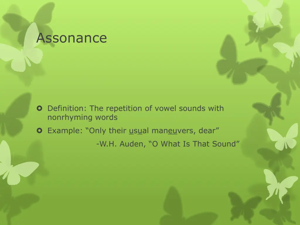 assonance