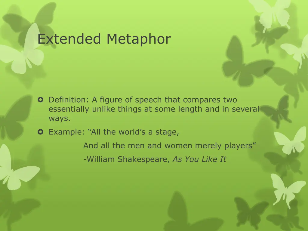 extended metaphor