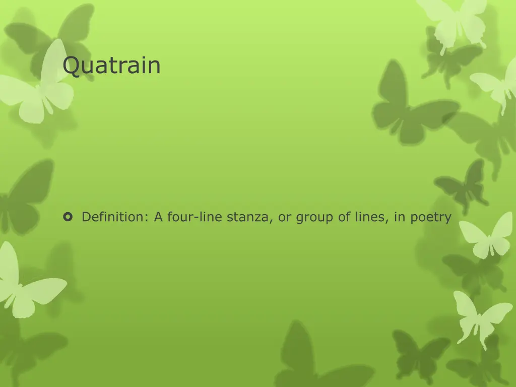 quatrain