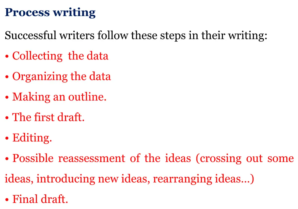 process writing