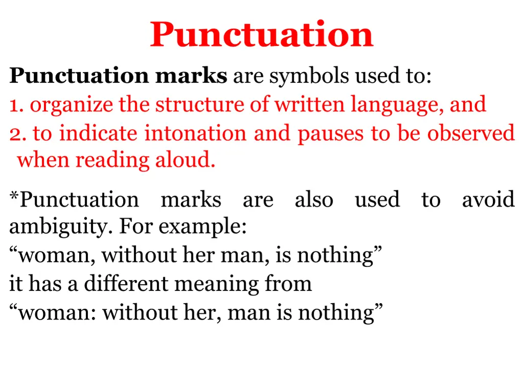 punctuation