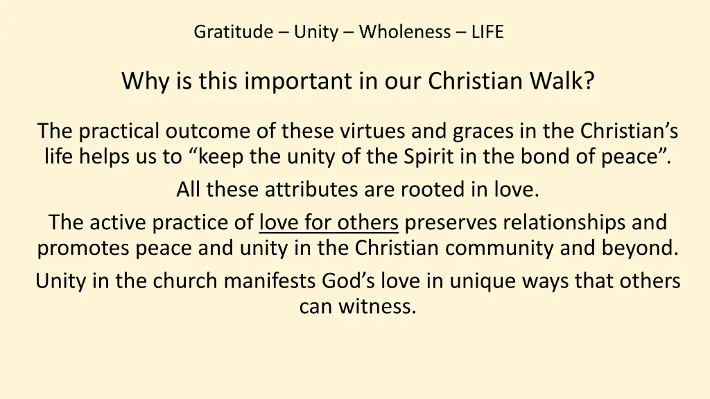 gratitude unity wholeness life 12