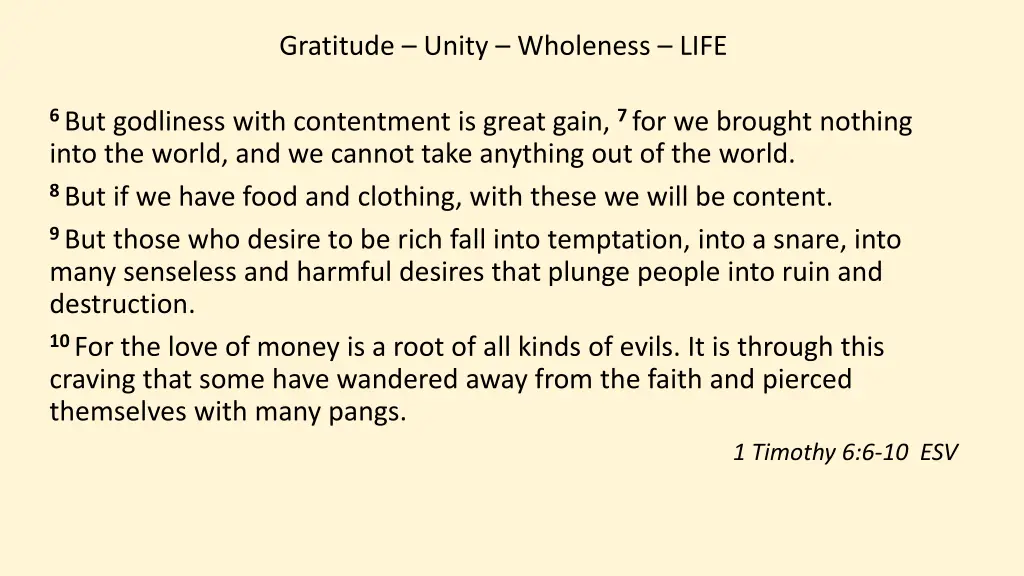 gratitude unity wholeness life 19