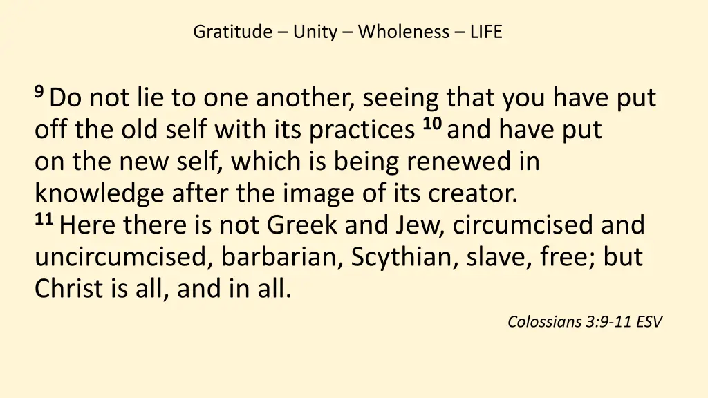 gratitude unity wholeness life 2