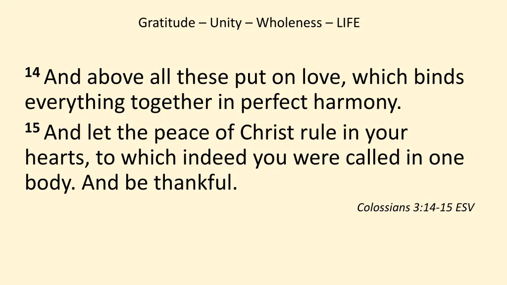 gratitude unity wholeness life 4