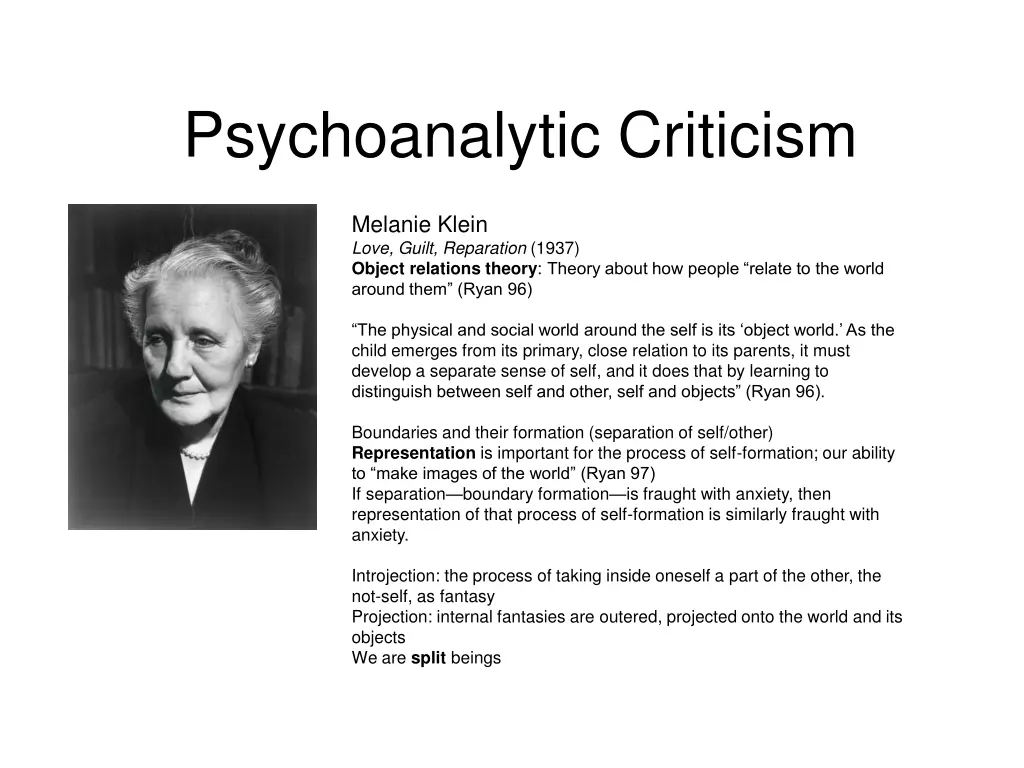 psychoanalytic criticism 1